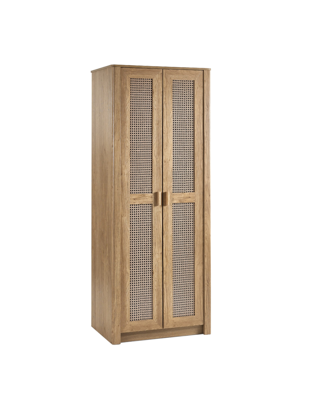 Sydney Rattan Print 2 Door Wardrobe with Shelf