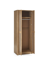 Sydney Rattan Print 2 Door Wardrobe with Shelf