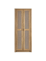Sydney Rattan Print 2 Door Wardrobe with Shelf