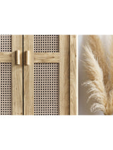 Sydney Rattan Print 2 Door Wardrobe with Shelf