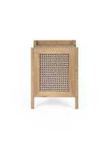 Sydney Rattan Print Side Table with Removable Shelf