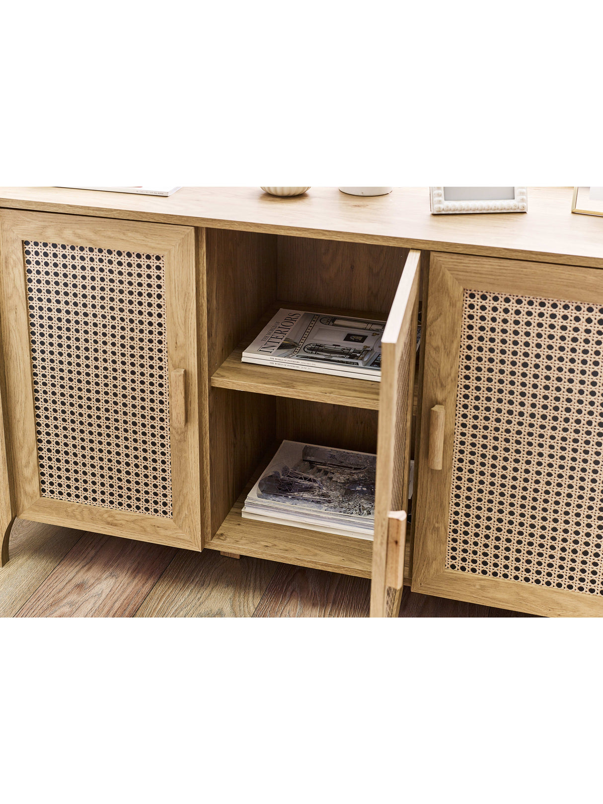 Sydney Rattan Print 3 Door Sideboard