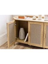 Sydney Rattan Print 3 Door Sideboard