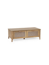 Sydney Rattan Print 2 Drawer Coffee Table