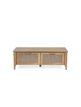 Sydney Rattan Print 2 Drawer Coffee Table