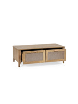 Sydney Rattan Print 2 Drawer Coffee Table