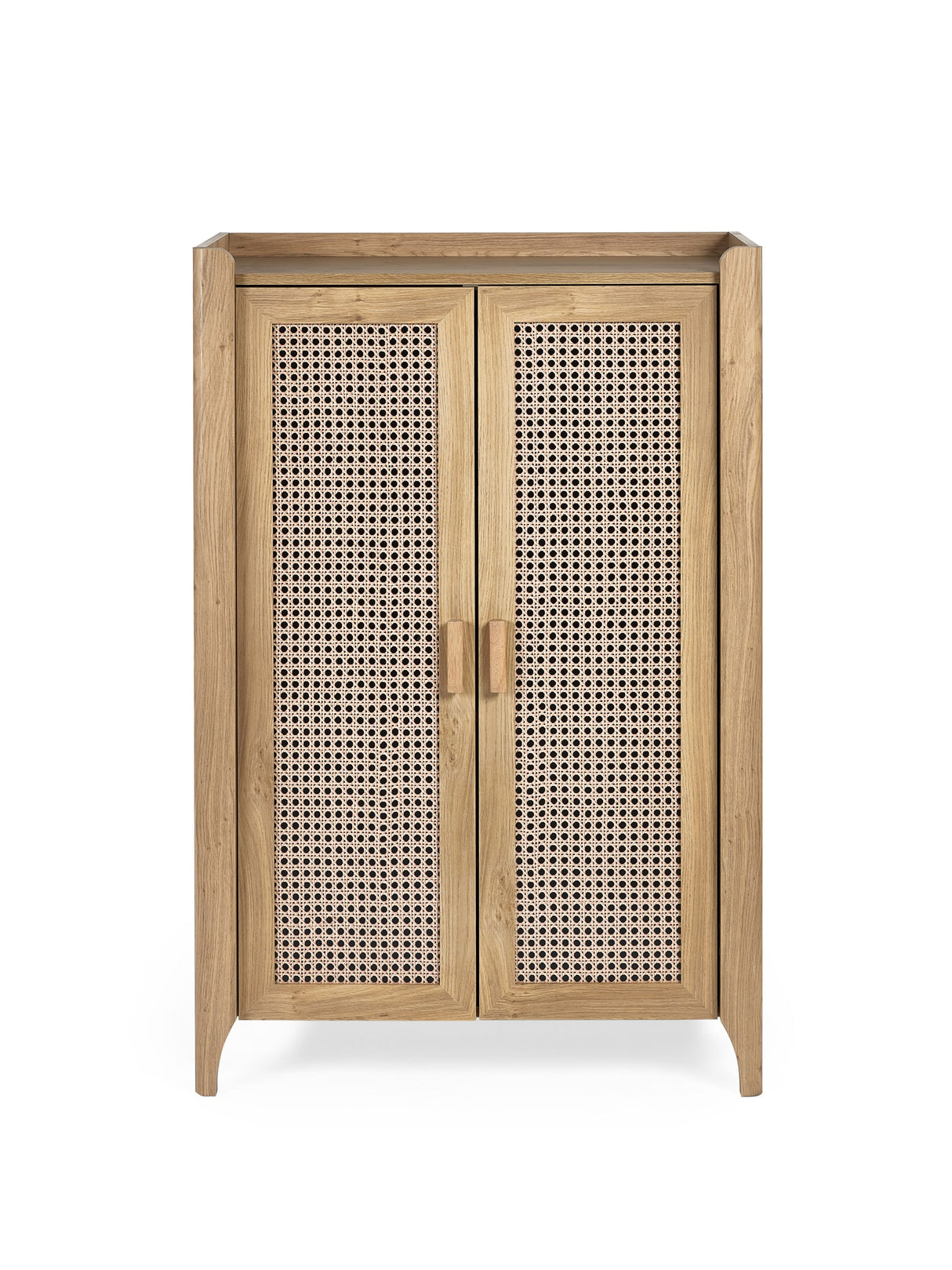 Sydney Rattan Print Shoe Cupboard