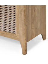 Sydney Rattan Print Shoe Cupboard