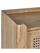 Sydney Rattan Print Shoe Cupboard