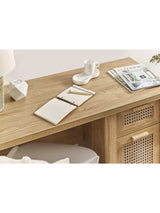 Sydney Rattan Print Desk with Cupboard