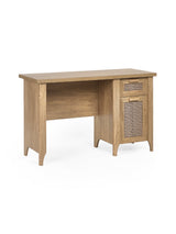 Sydney Rattan Print Desk with Cupboard