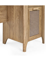 Sydney Rattan Print Desk with Cupboard