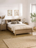 Sydney Rattan Print Bookcase Bed