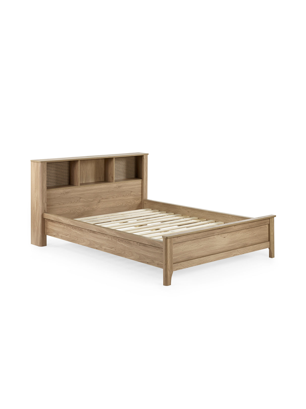 Sydney Rattan Print Bookcase Bed