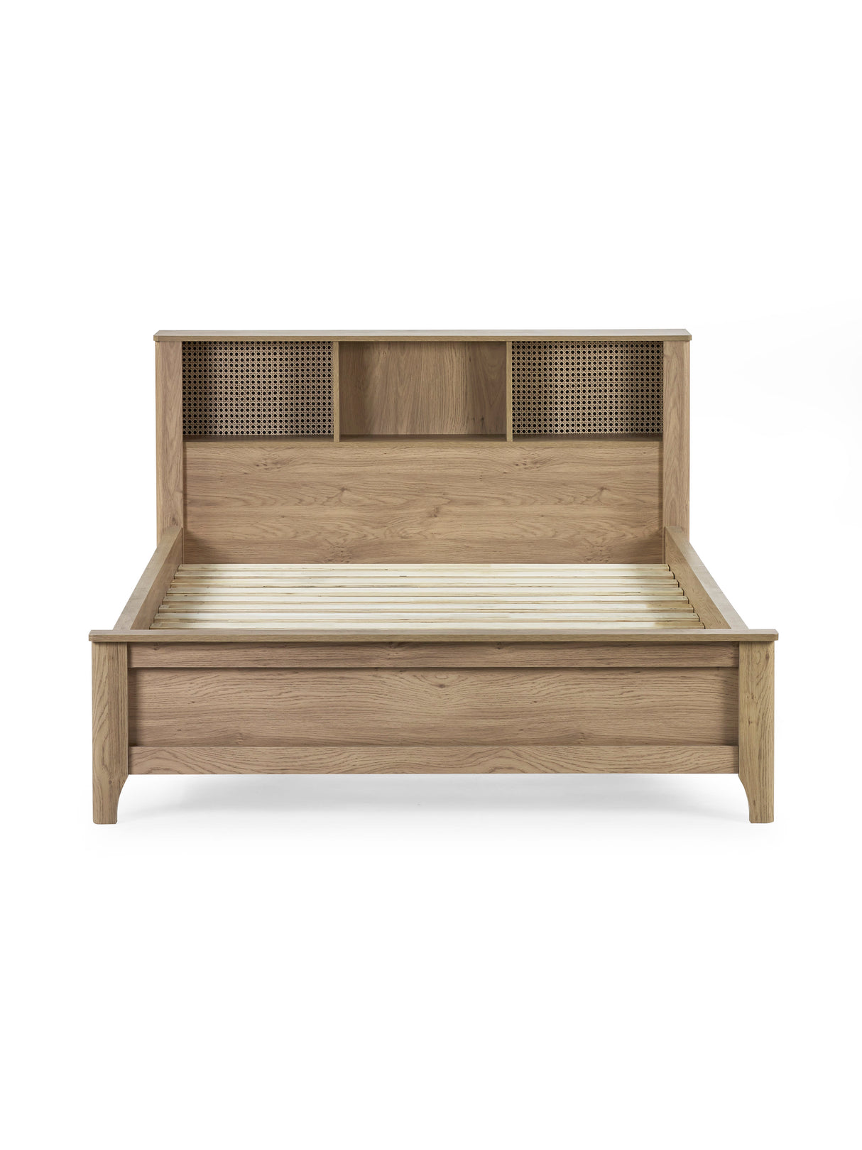 Sydney Rattan Print Bookcase Bed
