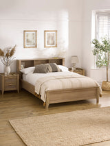 Sydney Rattan Print Bookcase Bed