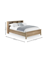 Sydney Rattan Print Bookcase Bed