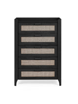 Sydney Rattan Print 5 Drawer Chest