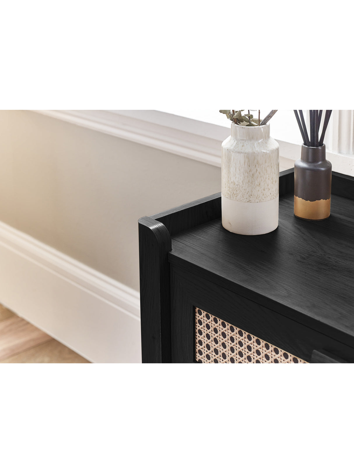 Sydney Rattan Print 5 Drawer Chest