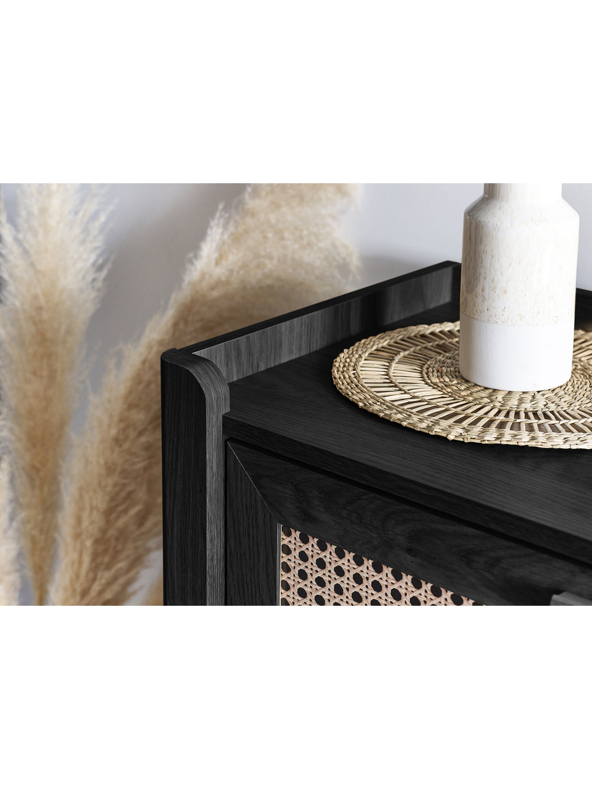 Sydney Rattan Print 3 Drawer Chest