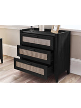 Sydney Rattan Print 3 Drawer Chest
