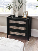 Sydney Rattan Print 3 Drawer Chest