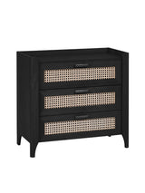 Sydney Rattan Print 3 Drawer Chest
