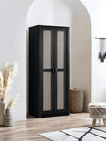 Sydney Rattan Print 2 Door Wardrobe with Shelf