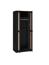Sydney Rattan Print 2 Door Wardrobe with Shelf