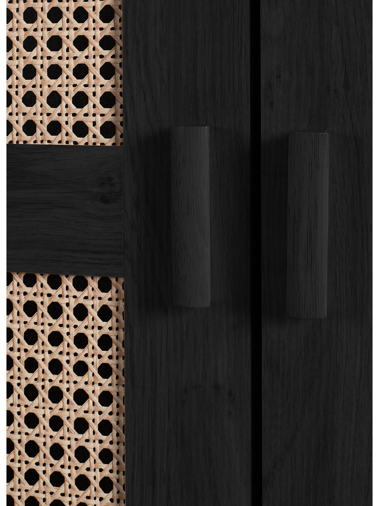 Sydney Rattan Print 2 Door Wardrobe with Shelf