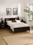 Sydney Rattan Print Bookcase Bed
