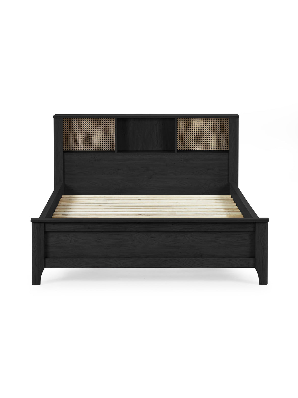 Sydney Rattan Print Bookcase Bed