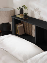 Sydney Rattan Print Bookcase Bed