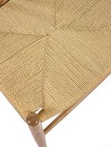Symi Curved Back Dining Chair with Woven Seat (Set of 2)