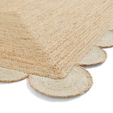 Savannah Jute Scallop Natural Rug