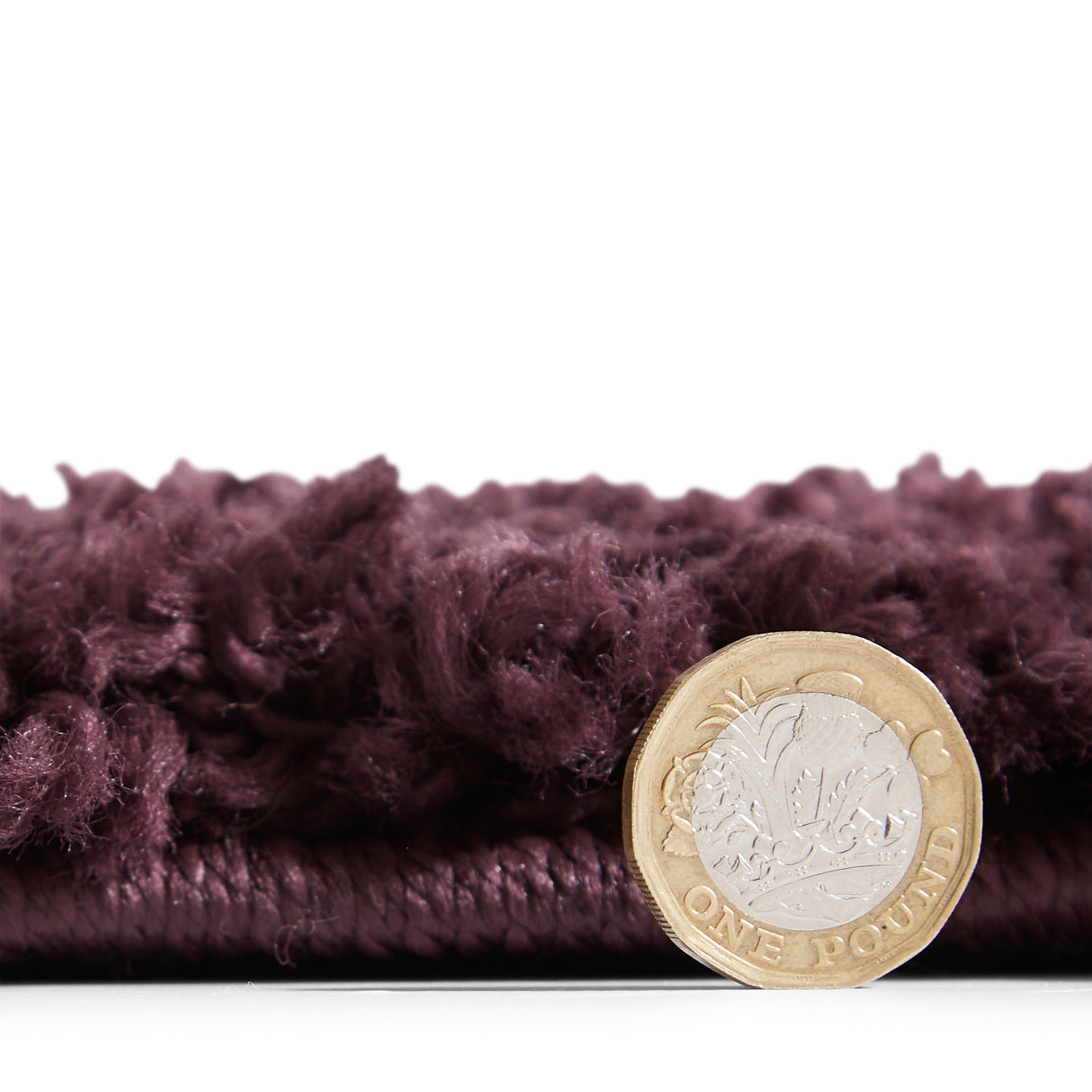 Sierra 9000 Purple Plain Shaggy Rug
