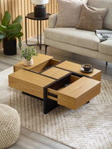 Tahoe Rectangular Coffee Table with 4 Drawer Storage