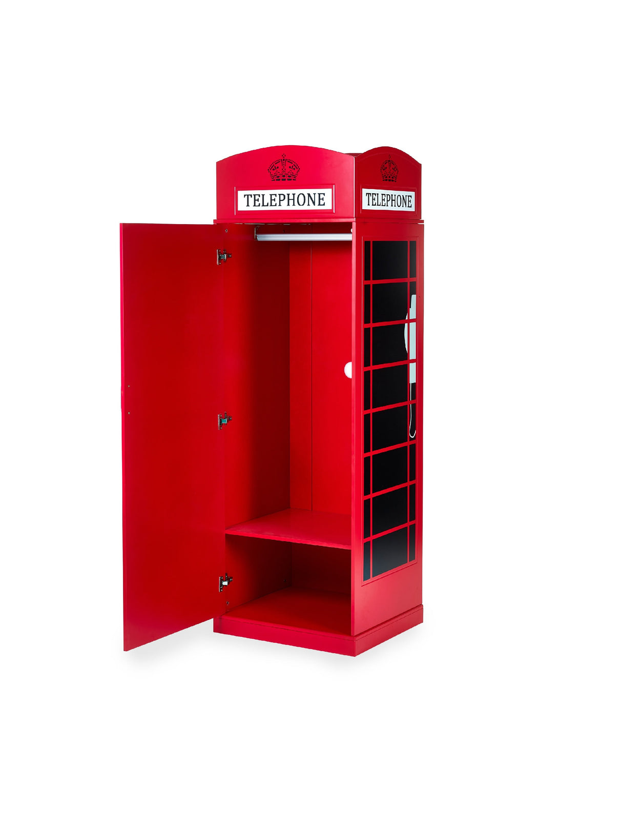Telephone Box 1 Door Wardrobe with Shelf