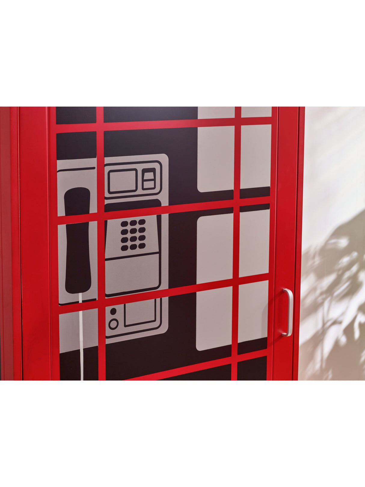 Telephone Box 1 Door Wardrobe with Shelf