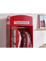 Telephone Box 1 Door Wardrobe with Shelf