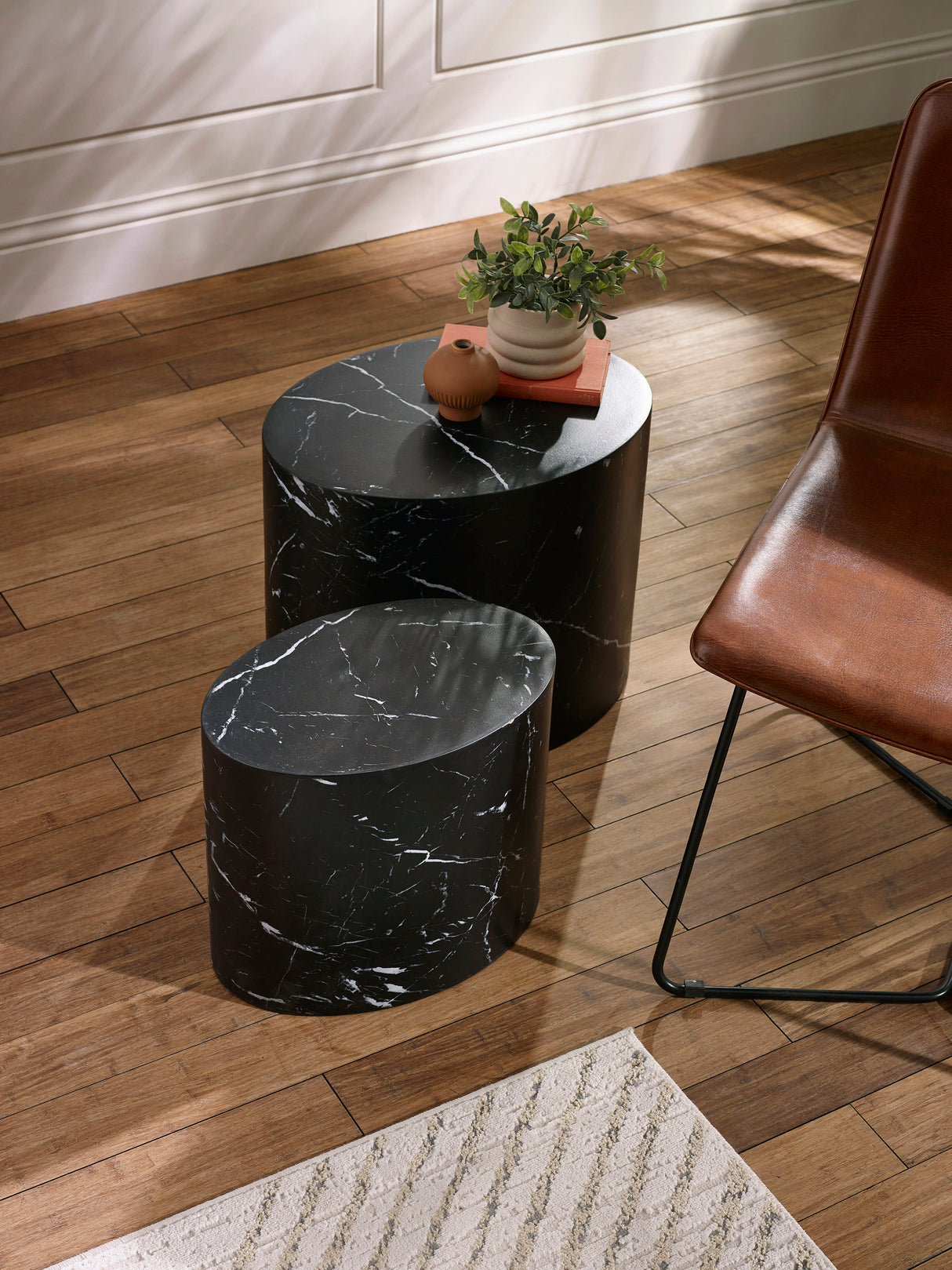 Toba Oval Nest of 2 Side Tables