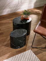 Toba Oval Nest of 2 Side Tables