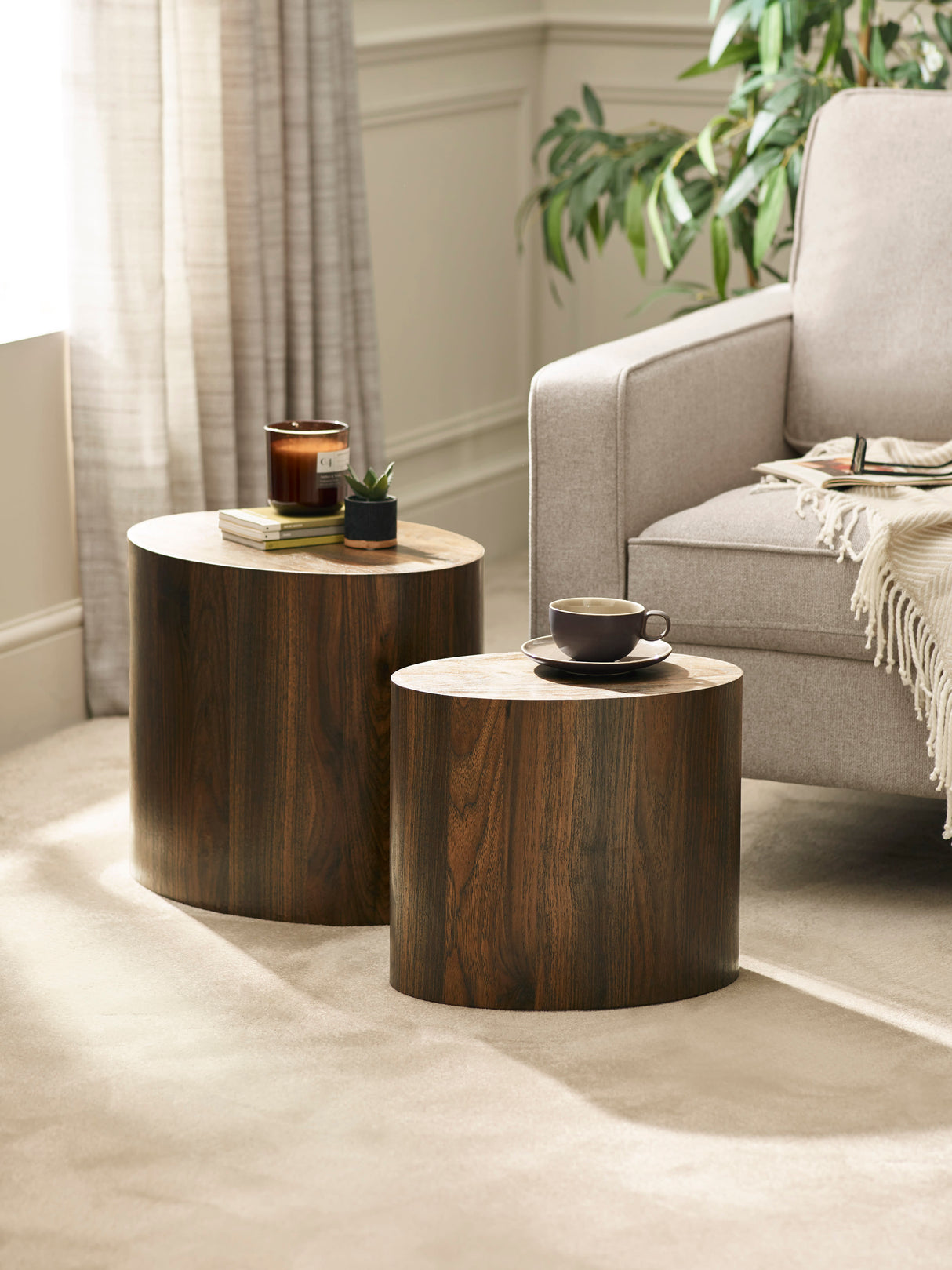 Toba Oval Nest of 2 Side Tables