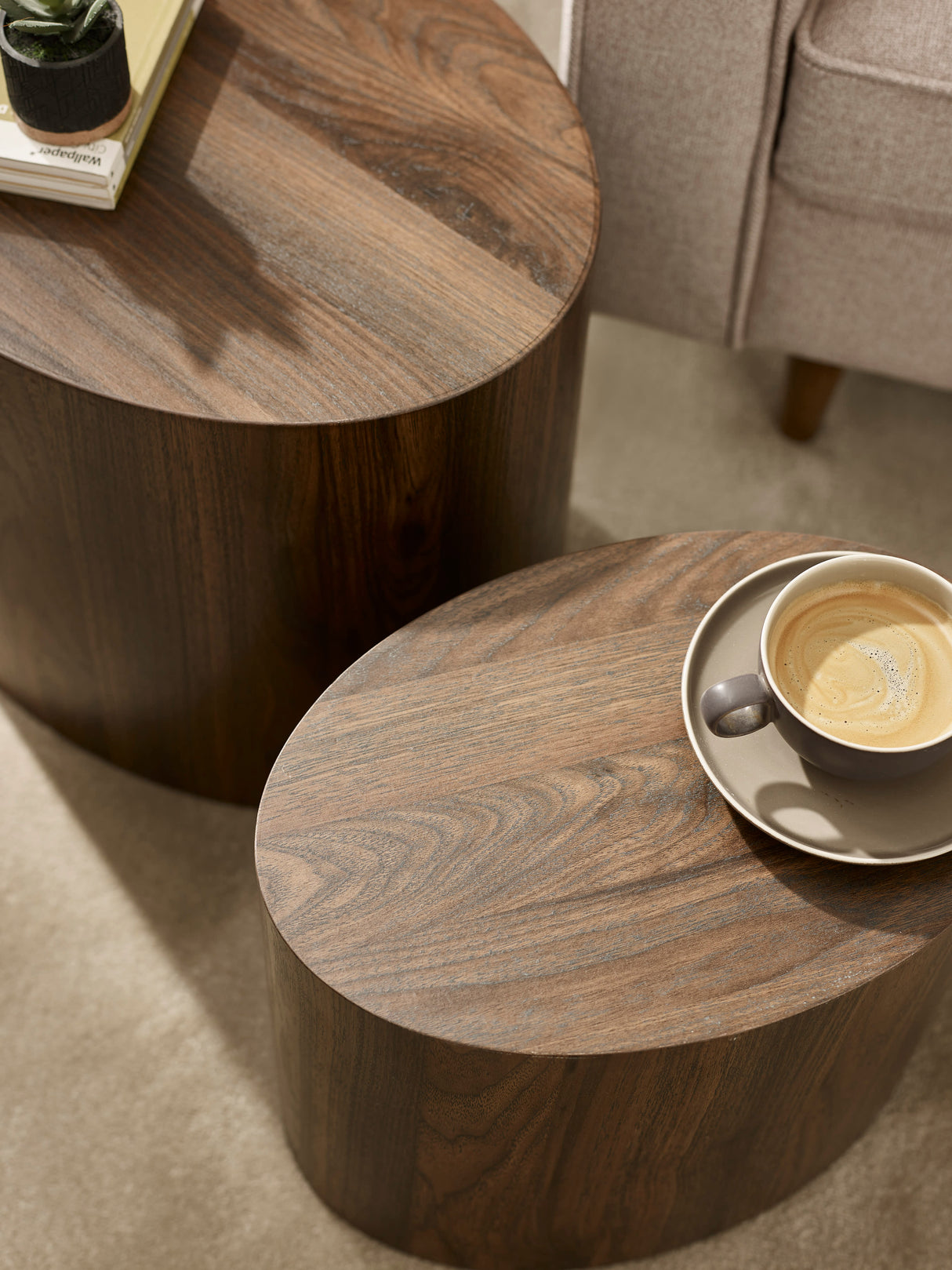 Toba Oval Nest of 2 Side Tables