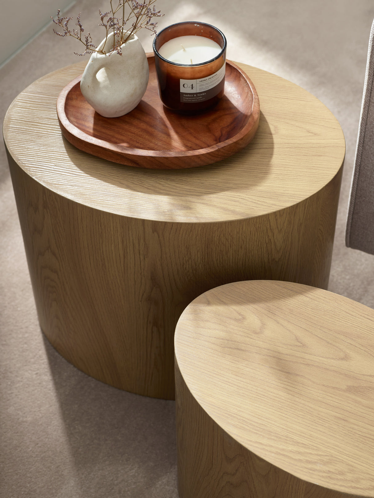 Toba Oval Nest of 2 Side Tables