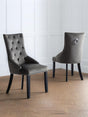 Veneto Button Upholstered Knocker Back Dining Chair (Set of 2)