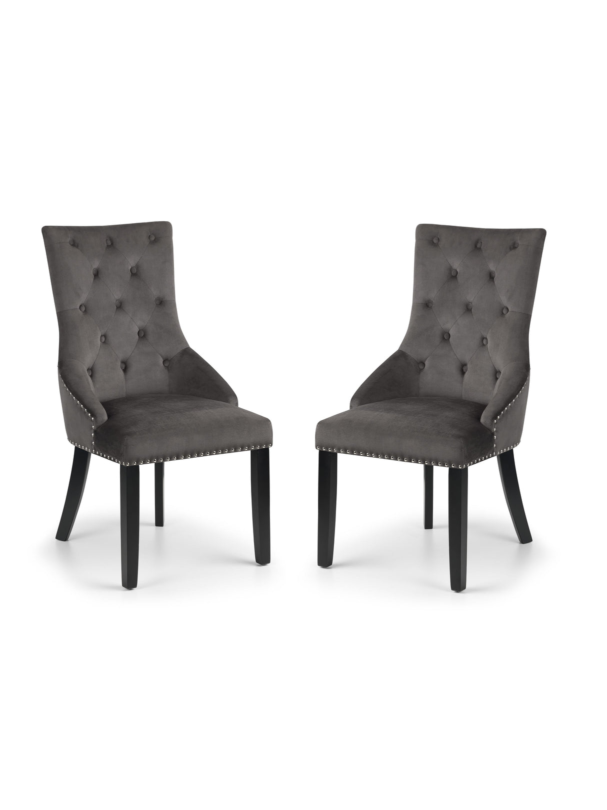 Veneto Button Upholstered Knocker Back Dining Chair (Set of 2)