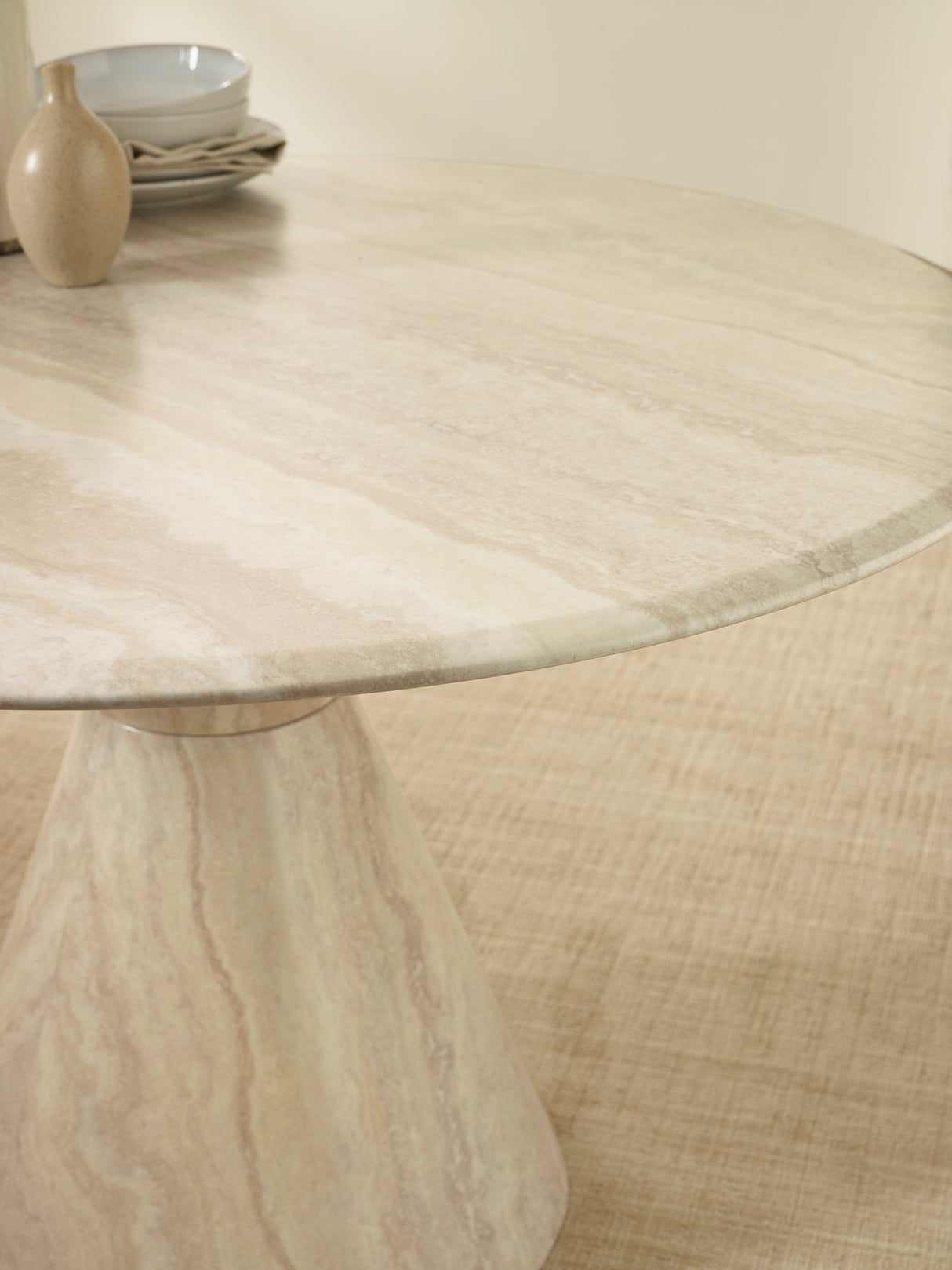 Verona Cream Marble Effect Table