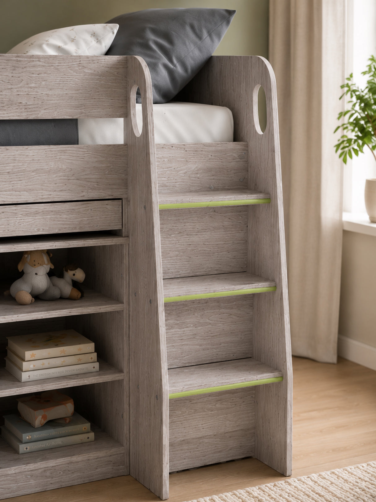 Vespa Mid Sleeper Bed with Desk