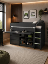 Vespa Mid Sleeper Bed with Desk